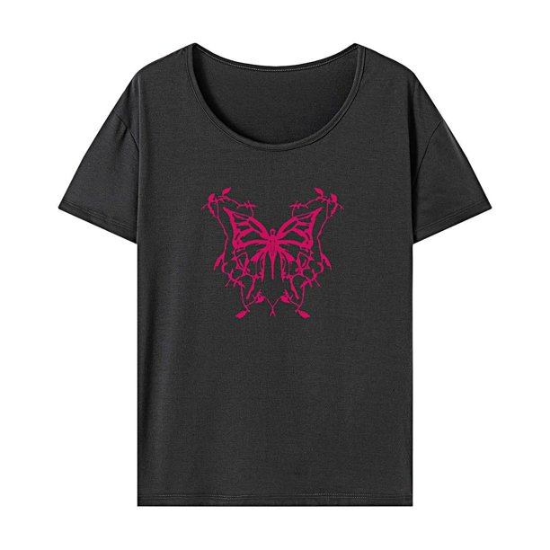 Camiseta de verano para mujer Yinane Ropa deportiva S