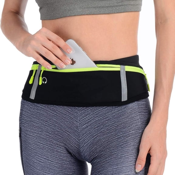 Slim Running Belt, Workout Fanny Pack for Men Women,Exercise  Pack for   Holder, Runner Belt for Running Walking Cycling Camping Gym