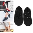 thumbnail image 3 of 6 Pair Women Lace Socks Anti-Slip Breathable Sheer Ankle Socks Nylon Cotton Black, 3 of 7