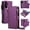 Dark Purple, variant on Dteck Wallet Phone Case for Samsung Galaxy A17 5G / A26 5G, Multi-Function Detachable 2 in 1 Magnetic for Samsung A17 / A26 5G Cover Zipper Card Holder with Strap,Dark Purple