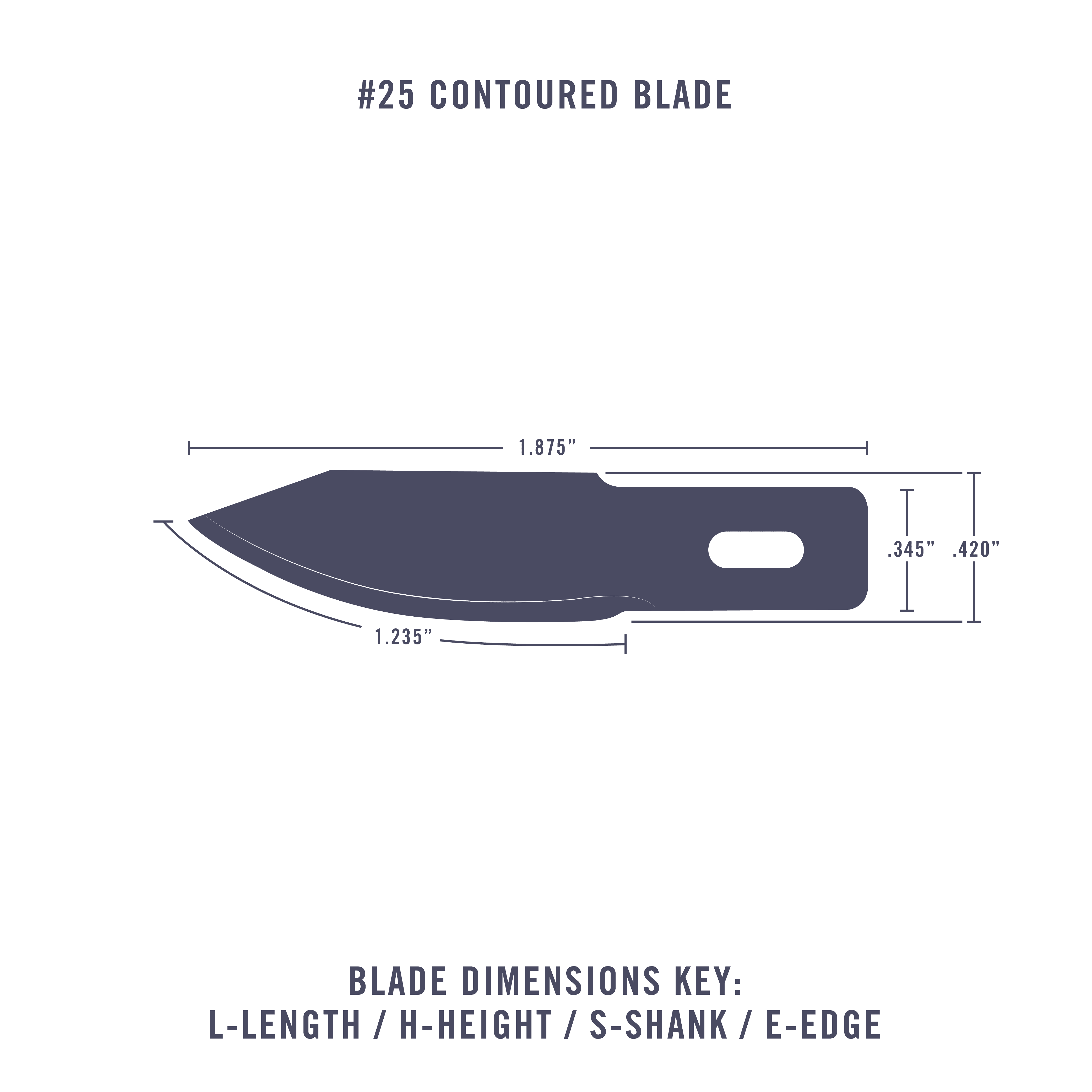 Excel Blades #25 Curved Contoured Hobby Blades – 100 Pack, Carbon Steel, Double-Honed, Rust-Proof, Made in USA