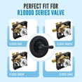 thumbnail image 3 of Replacement for Delta Classic 13 Series Single-Function Trim Kit, T13020-BL Matte Black Shower Handle, Fit Delta Shower Valve R10000 Series (Cartridge Not Included), 3 of 6