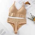 thumbnail image 2 of Women Beauty Back Seamless Top Thong Lingerie Set Women Push Up Sports Top Brief Sets Female Lingerie Set, 2 of 8