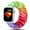 rainbow, variant on Scrunchie Strap For Apple watch band 40mm 44mm 42mm 38mm 42 mm Elastic Nylon bracelet Solo Loop band iWatch 5 4 3 se 6 7 41 45mm - rainbow
