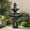 Black 2, variant on 48” H Outdoor Floor Water Fountain, 3-Tiers Concrete Water Fountain with Submersible Electric Pump - Garden Cascading Waterfall for Yard Patio Lawn Home Decor