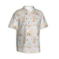 thumbnail image 2 of Fotbe Animals In Tribe Hawaiian Shirt for Men Unisex Summer Beach Casual Short Sleeve Cotton Linen Button Down Shirts-, 2 of 9