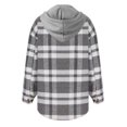 thumbnail image 5 of Usmixi Winter Womens Plaid Jacket Woolen Jacket for Women Loose Button Down Pocket Hooded Shacket Outerwear Long Sleeve Casual Flannel Shirts Coat 2025 Plaid Jacket, 5 of 5