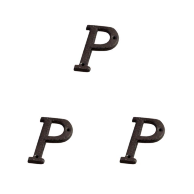 kurtrusly Panneau de Maison avec 3D Rétro Grand Gamme d'Utilisations et Numéros de Maison Durables Panneau 3D Rétro Plaque de Numéro de Maison en Métal P 3ensemble