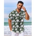 thumbnail image 2 of COOFANDY Men's Hawaiian Shirt Summer Beach Casual Short Sleeve Button Down Shirts Printed Clothing, 2 of 6