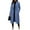 04#Blue, variant on Womens Long Pea Coat Notch Lapel Double Breasted Trench Coat Fall Winter Overcoat Long Jacket Red 3XL