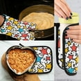 thumbnail image 5 of Yayeee Oven Mitts and Pot Holder Set of 4 Heat Resistant Kitchen Gloves Baking Hot Pad, Colorful Stars, 5 of 5