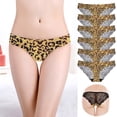 thumbnail image 5 of Bigersell No Show Underwear for Women Clearance Cute Panties Boy Shorts Panty Style P-169 Cotton Plus Size Panties Cotton Thong Briefs Mid Waist Women's Bikini Panties Multicolor M, 5 of 8
