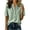 Green, variant on Tunic Tops for Women Loose Fit Dressy Casual Short Sleeve V&nbsp;Neck Striped Shirt Summer Going Out Henley Shirts S-2XL