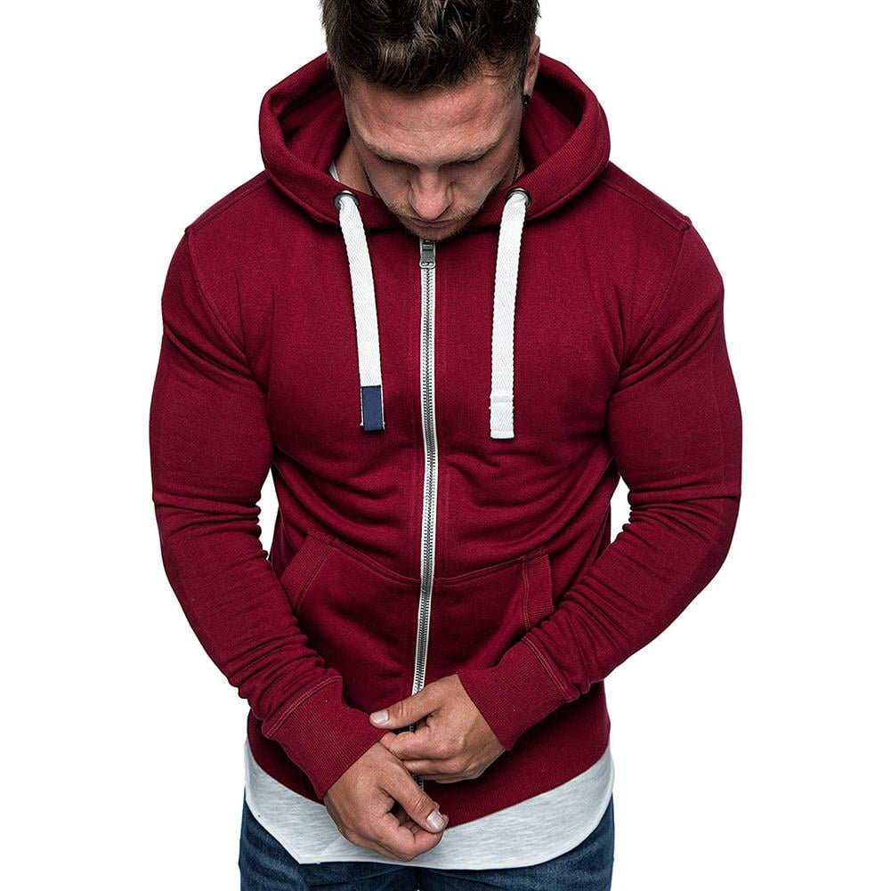 red zipper hoodie