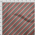 thumbnail image 3 of oneOone Cotton Poplin Dusty Gray Fabric Stripes Sewing Craft Projects Fabric Prints By Yard 56 Inch Wide, 3 of 4
