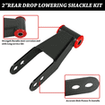 thumbnail image 4 of 2 Rear Drop Shackles Kit fit for Chevy Silverado 1500 GMC Sierra 1500 Ford F-150., 4 of 6