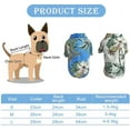 thumbnail image 3 of 2 uds. Camiseta para perro, camiseta con estampado de perro estilo resort hawaiano junto al mar de verano, azul y blanco (L), 3 of 5