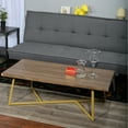 thumbnail image 2 of LakeHenry Mid-century modern style Angled sled base Rectangular shape Wood Top Coffee Table - 47.25*23.63*15.75 inches, 2 of 5