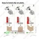 thumbnail image 4 of 2PCS Hydraulic Hinge Stainless Steel Soft Close Quiet Damper Buffer Hydraulic Hinge Wardrobe Door Cabinet Furniture Hardware, 4 of 5