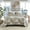 Olsen Geometric Plaid Tan, variant on Woolrich Alton Ultra Soft Plush to Sherpa Berber Down Alternative Cold Weather Winter Warm Comforter Set Bedding, King,