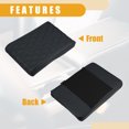 thumbnail image 6 of Unique Bargains 31x21x5cm 12.20"x8.27"x1.97" Car Armrest Box Pad Car Armrest Booster Pads Black Wavy Pattern, 6 of 6