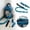 Blue, variant on Universal Vacuum Cleaner Extension Hose Kit with Multiple Adapters for Home Cleaning 4PCS