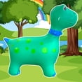 thumbnail image 3 of Montable Inflable Brincolin Ecobaby Original Dinosaurio Verde, 3 of 6