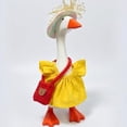 thumbnail image 4 of SHENGXINY Desk Goose Outfit, Hat Dress Handbag Summer Set Goose Clothes for Tabletop Entryway Home Decor, 4 of 5