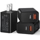 thumbnail image 1 of Bloque de cargador de pared USB C de 20 W, paquete de 2 adaptadores de enchufe de bloque de carga rápido tipo C con puerto dual PD para iPhone 11/12/13/14/15/Pro Max, XS/XR/X, Ipad Pro, AirPods Pro, S, 1 of 4