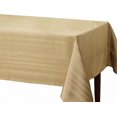 thumbnail image 1 of Flow Heavy Weight "Spillproof" 60 Inch by 104 Inch Fabric Tablecloth, Ivory/Gold, 1 of 3