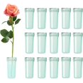 thumbnail image 1 of Tubos de agua florales Tubos de agua de plástico de 1,6 pulgadas para viales de flores florales con tapas para decoración de arreglos florales (verde, 20 piezas), 1 of 5