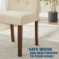 thumbnail image 3 of Upholstered Dining Chairs Set of 2, Tufted Kitchen Chair with Padded Seat, Comfy Armless Side Chair, Accent Parson Chairs for Living Room, 3 of 7