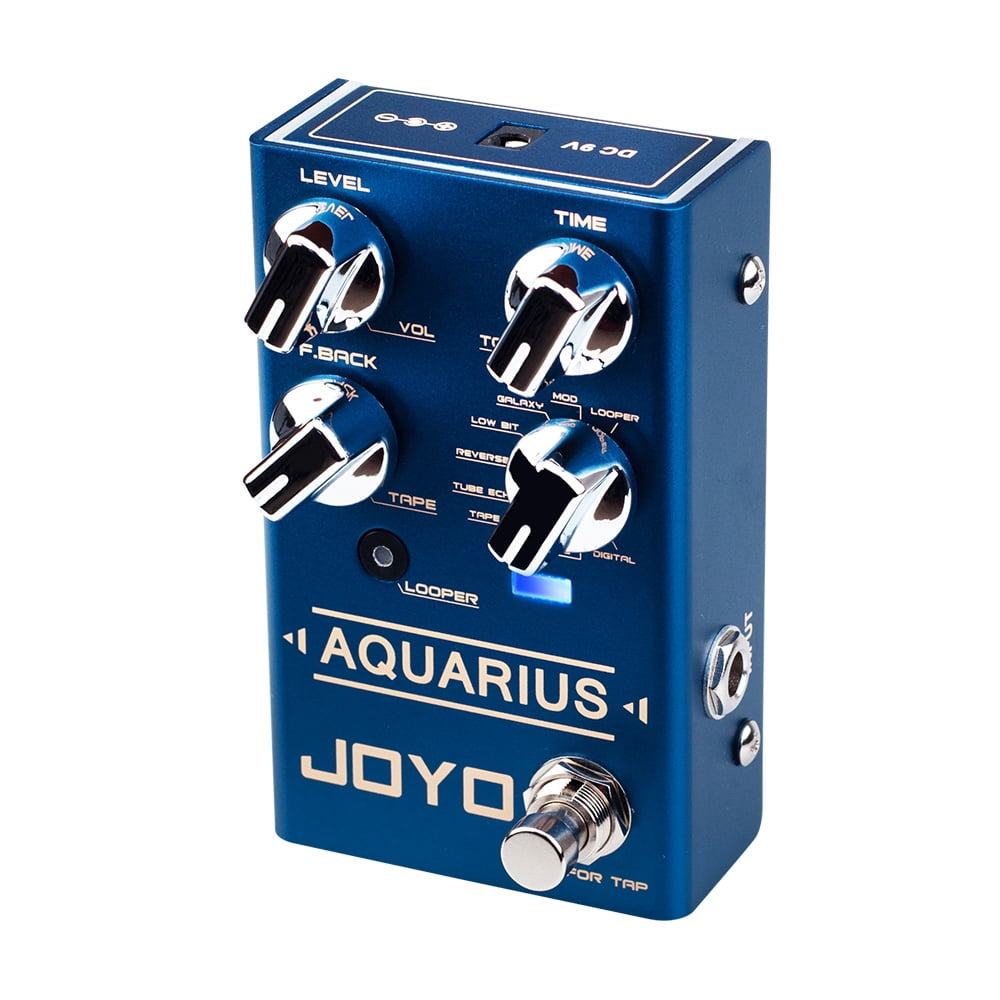 JOYO R-07 Digital Delay & Looper Guitar Pedal 8 Delay Effects Multi Mode Tap Tempo