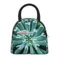 thumbnail image 1 of Fotbe Teal Cactus Bolsa de Almuerzo con Estampado, Lonchera Aislada, Contenedor de Comida Reutilizable Tipo Cooler a Prueba de Fugas, 1 of 6