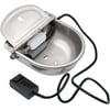 Automatic Heated Water Bowl with Float Valve Heated Pet Bowl Stainless Steel Thermal-Bowl for Dog Cattle Horse Goat Pig Chicken