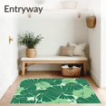 thumbnail image 3 of ODIKA 4'x6' Machine Washable Non-Slip Area Rug, Tropical Palm Frond Botanical Leaves Garden Jungle Foliage Print High Traffic Rug with Pad, Green, 708566, 3 of 8
