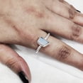 thumbnail image 3 of Rainbow Moonstone Ring, Rough Moonstone Ring, June Birthstone, Twisted Wire Band, 925 Sterling Silver, Womens Ring, Christmas, Thanksgiving, Handmade, Statement Jewelry, Rough Gemstone Jewelry, 3 of 5