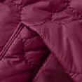thumbnail image 6 of Women's Stand Collar Sleeveless Vest, Quilted Zip Up Vest, Lightweight Puffer Vest, Warm Winter Vest Top, Casual Outerwear Vest, Pocket Detail Sleeveless Jacket Purple, 6 of 7