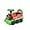 Green, variant on OLAKIDS Kids Ride On Train with Track, 6V Electric Toy with Lights and Sounds, Retractable Footrest, Under Seat Storage, Christmas Theme Battery Powered Gift for Toddlers Boys Girls