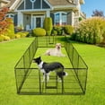 thumbnail image 5 of CL.HPAHKL Dog Playpen Indoor Outdoor, 16 Panels 40" Height Metal Puppy Playpen Pet Playpen with Doors for Small/Medium/Large Dogs Exercise Pen, Dog Pen Dog Fence for Garden, Yard, RV Camping, 5 of 7