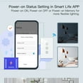 thumbnail image 4 of Graflsoa Smart WiFi Dimmer Switch with App Control, 1/2/3 Gang Touch Panel, 90-250V, White, Compatible with Alexa, Timer Function, US Standard, 4 of 6