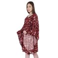 thumbnail image 2 of Moomaya Short Printed Kimono Kaftan For Women Turkish Kaftan Beachwear Bikini Cover Up, 2 of 7