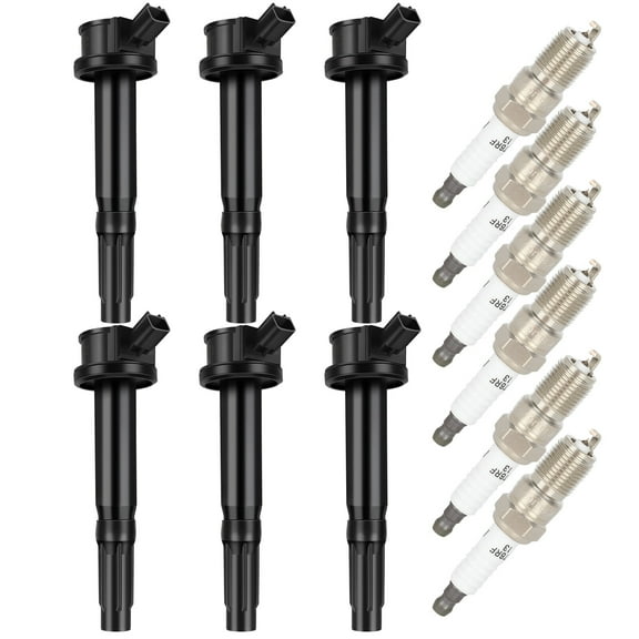 ECCPP UF486 6 ignition coils with 6 iridium Spark Plugs for ford for Mercury for Lincoln for Mazda Fusion Zephyr Tribute Milan 3.0L V6 UF-486 DG514 UF486