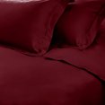 thumbnail image 2 of HomeRoots 528378 11 x 15 x 3.5 in. Burgundy King Size Cotton Blend 650 Thread Count Washable Duvet Cover Set, 2 of 5