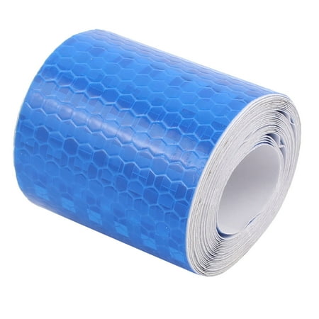 3 Meter Reflective Tape - 5cm x 3Meter Honeycomb Single Sided Adhesive Reflective Warning Tape Blue