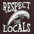 thumbnail image 6 of Wild Bobby Respect The Locals Save Our Oceans Dolphin Animal Lover Unisex Graphic Hoodie Sweatshirt, Brown, 3X-Large, 6 of 6