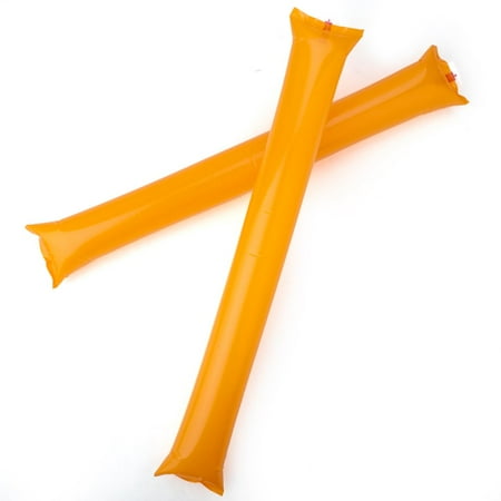 GOGO Bam Bam Thunder Sticks, Cheerleading Outfit, Inflatable Noisemakers (Price / 50 Pairs)-Orange