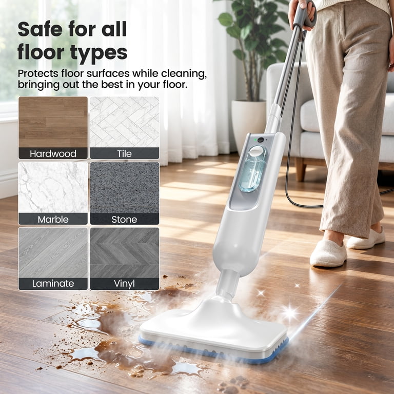 YOMA 6-in-1 Steam Mop with Multiple Accessories photo 4