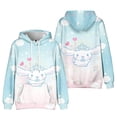 thumbnail image 5 of Sanrio-Sudadera con capucha para niños, ropa de Anime de dibujos animados Cinnamoroll, regalos de cumpleaños, 5 of 5