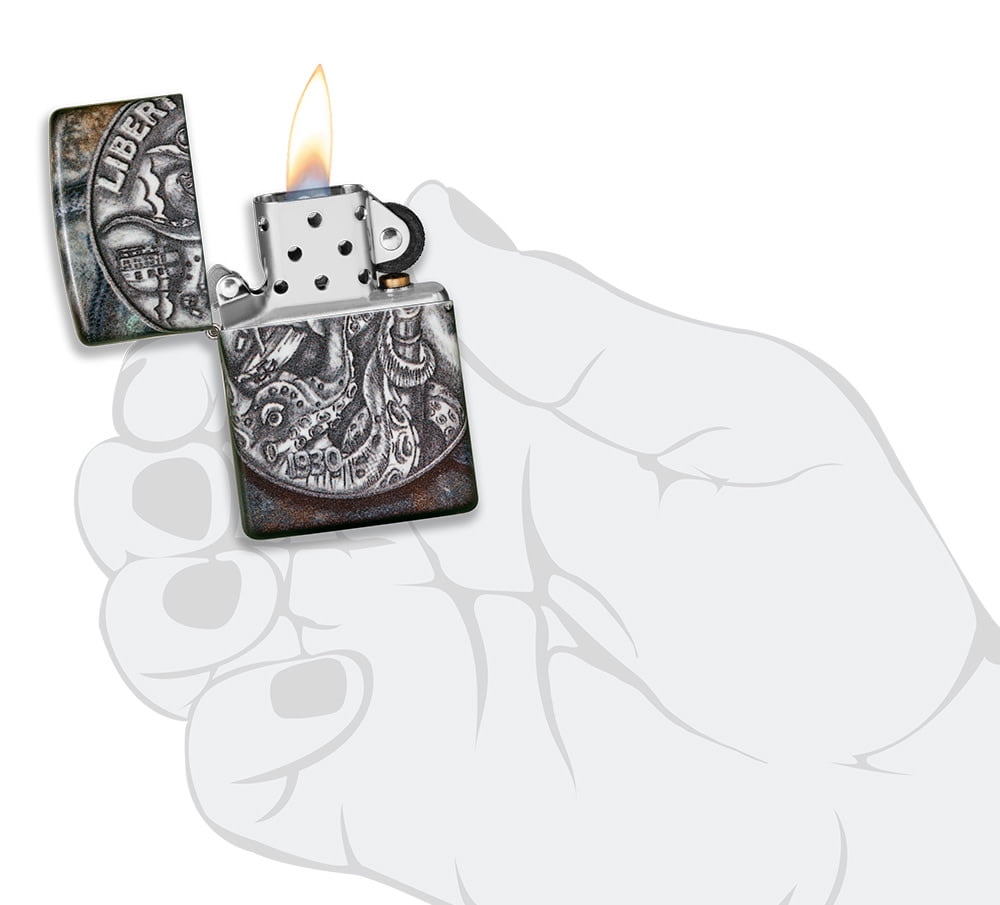Zippo Pirate Coin 540 Color Pocket Lighter